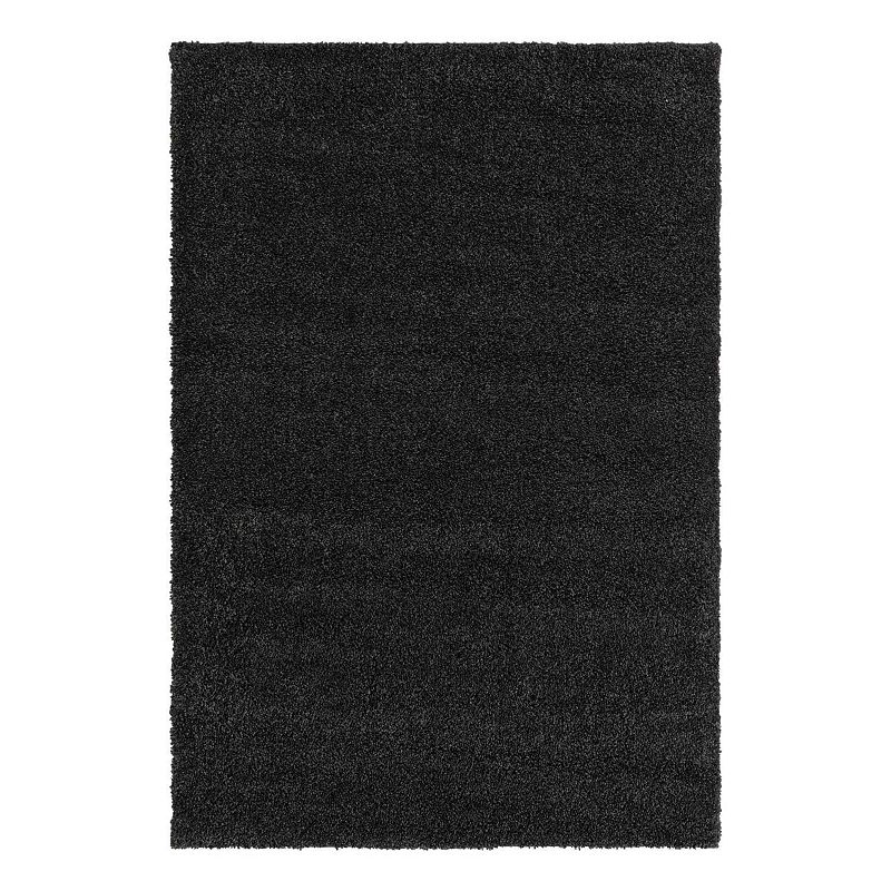 Unique Loom Calabasas Solo Rug, Black, 8Ft Rnd