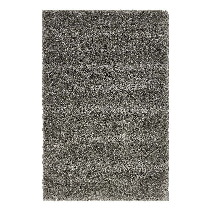 Unique Loom Calabasas Solo Rug, Grey, 8FT OCT