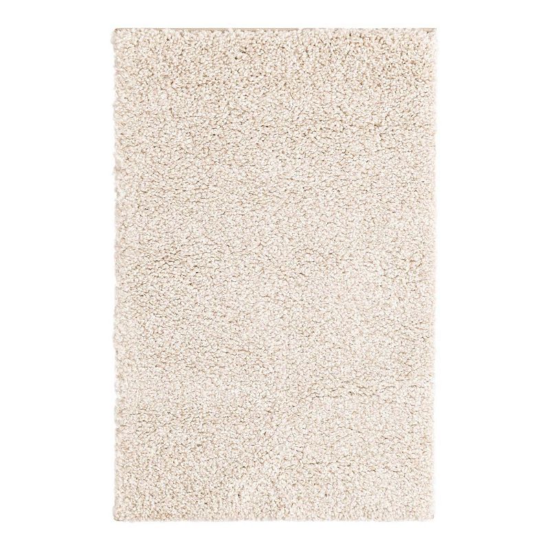 Unique Loom Calabasas Solo Rug, White, 8Ft Rnd