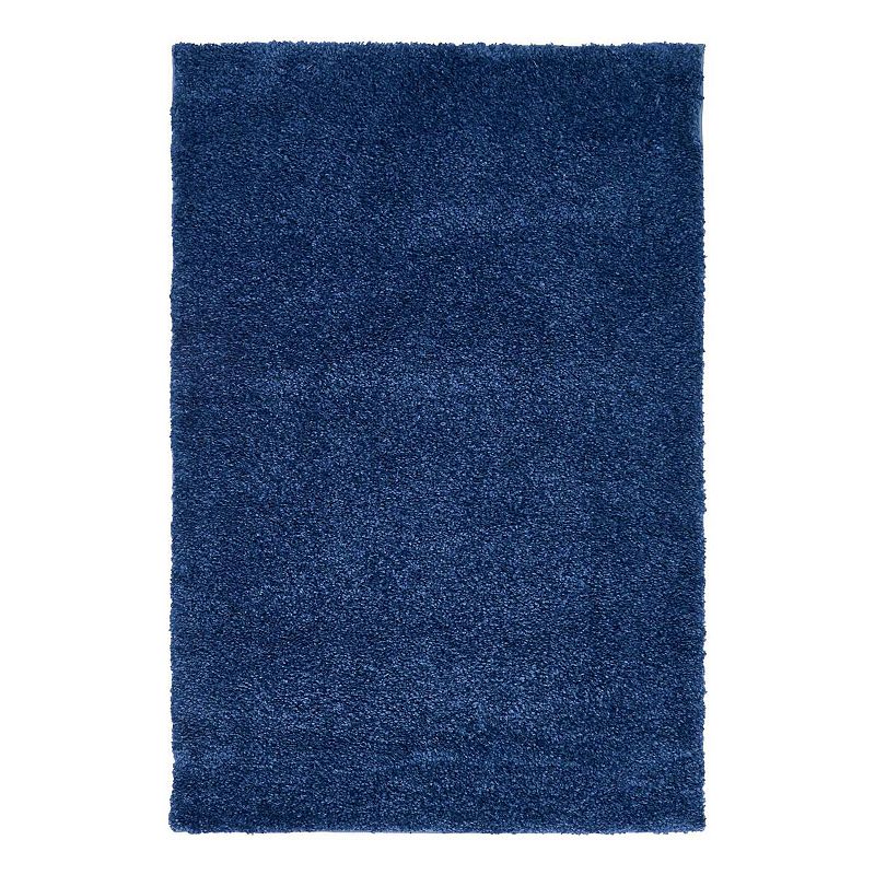 Unique Loom Calabasas Solo Rug, Blue, 8Ft Rnd