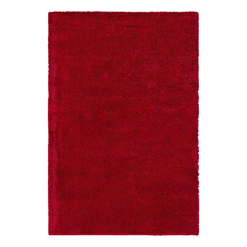 Unique Loom Calabasas Solo Rug, Red, 8Ft Rnd