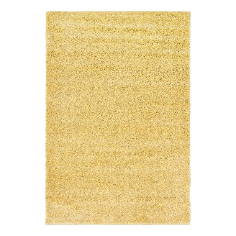 Unique Loom Calabasas Solo Rug, Yellow, 8Ft Rnd