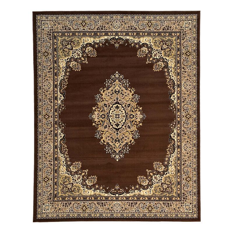 Unique Loom Washington Reza Rug, Brown, 8Ft Sq