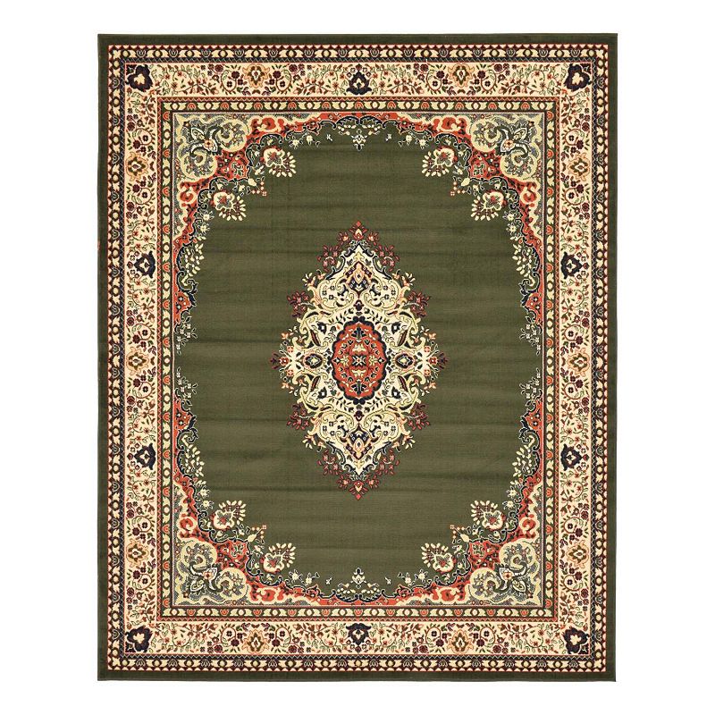 Unique Loom Washington Reza Rug, Green, 10X13 Ft