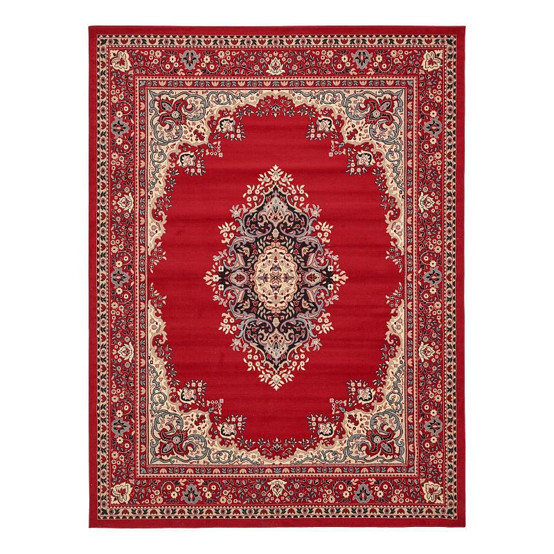 Unique Loom Washington Reza Rug, Red, 10X13 Ft