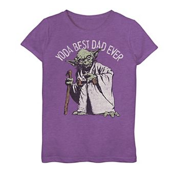 Girls 7-16 Star Wars Yoda Best Dad Ever Graphic Tee