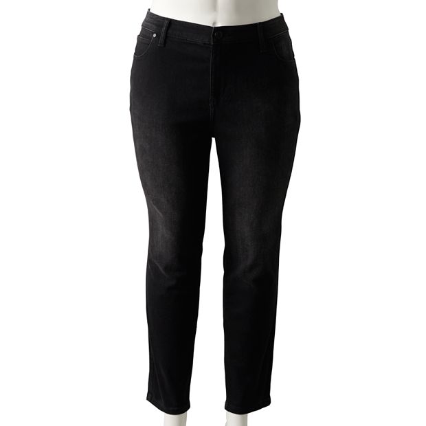 Plus Size Simply Vera Vera Wang Mid-Rise Skinny Jeans