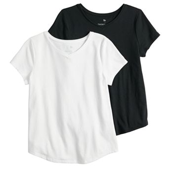 Girls 4-20 & Plus Size SO® 2 pk Favorite V-Neck Tees