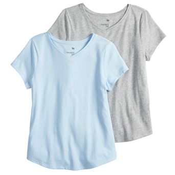 Girls 4-20 & Plus Size SO® 2 pk Favorite V-Neck Tees