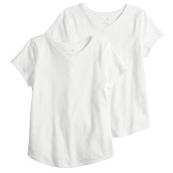 Girls 4-20 & Plus Size SO® 2 pk Favorite V-Neck Tees