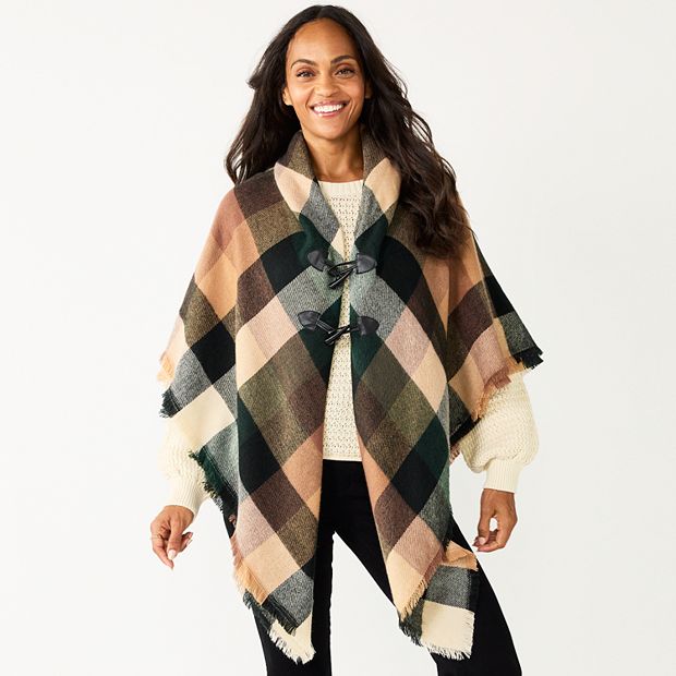 Kohls hot sale poncho sweater