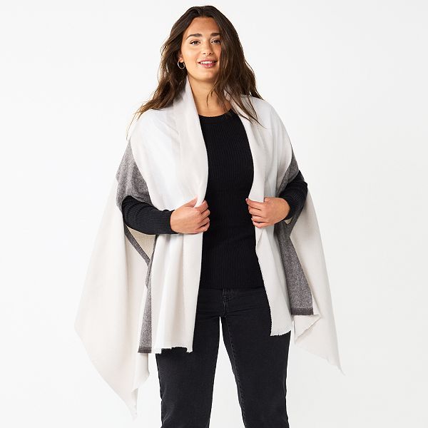 Women's Sonoma Goods For Life® Stripe Blanket Wrap Topper