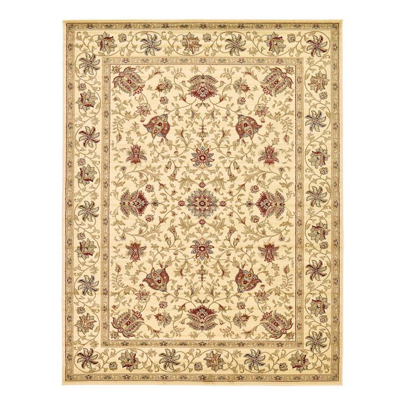 Unique Loom Lawrence Voyage Rug, White, 8Ft Rnd