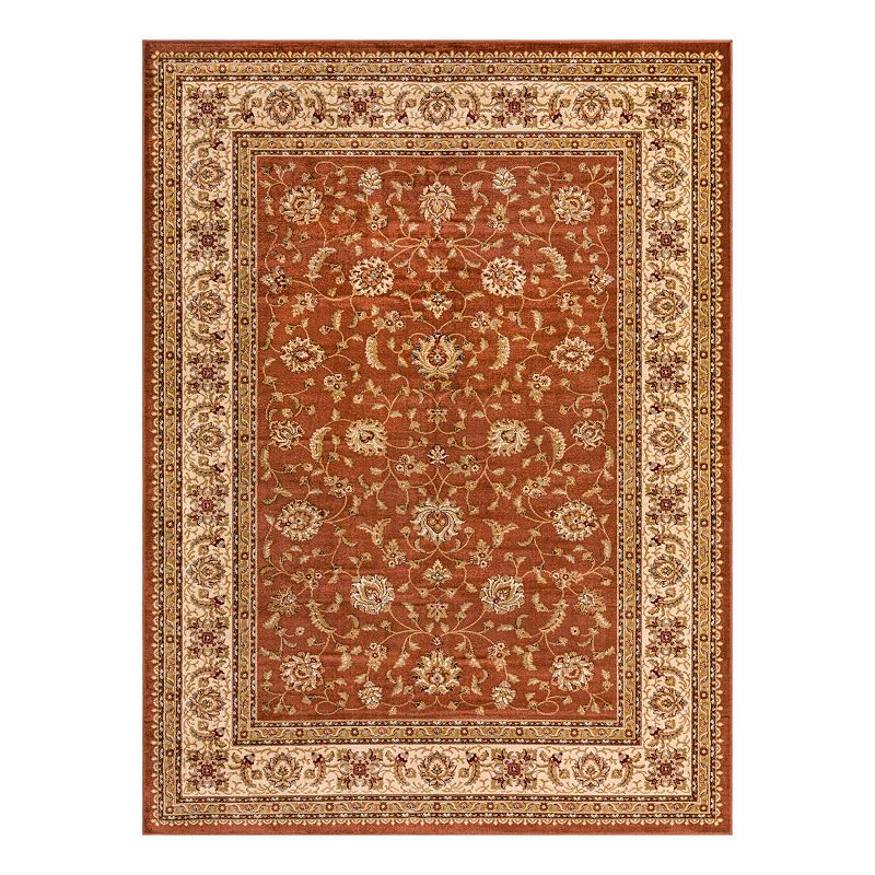Unique Loom St. Louis Voyage Rug, Orange, 10Ft Sq