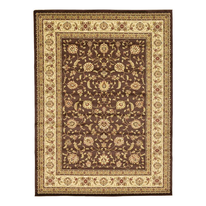 Unique Loom St. Louis Voyage Rug, Brown, 8Ft Rnd