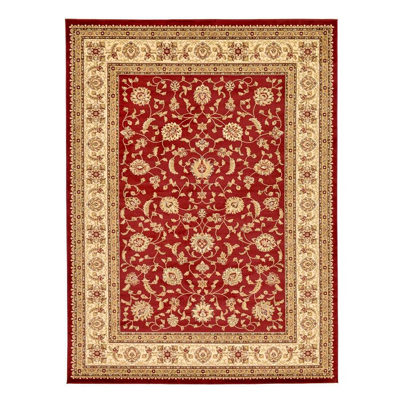 Unique Loom St. Louis Voyage Rug, Red, 10Ft Sq