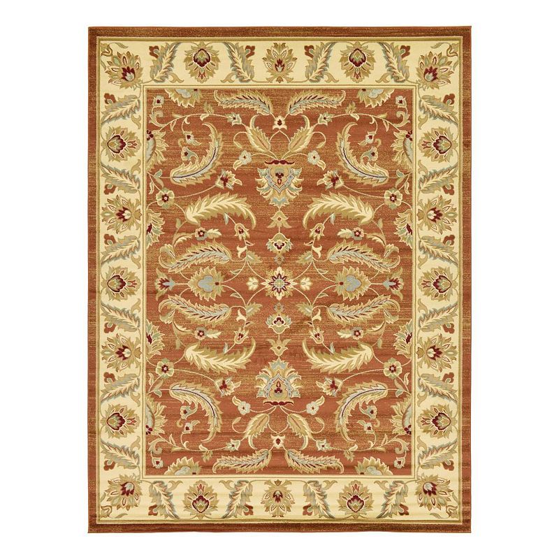 Unique Loom Hickory Voyage Rug, Orange, 10X13 Ft