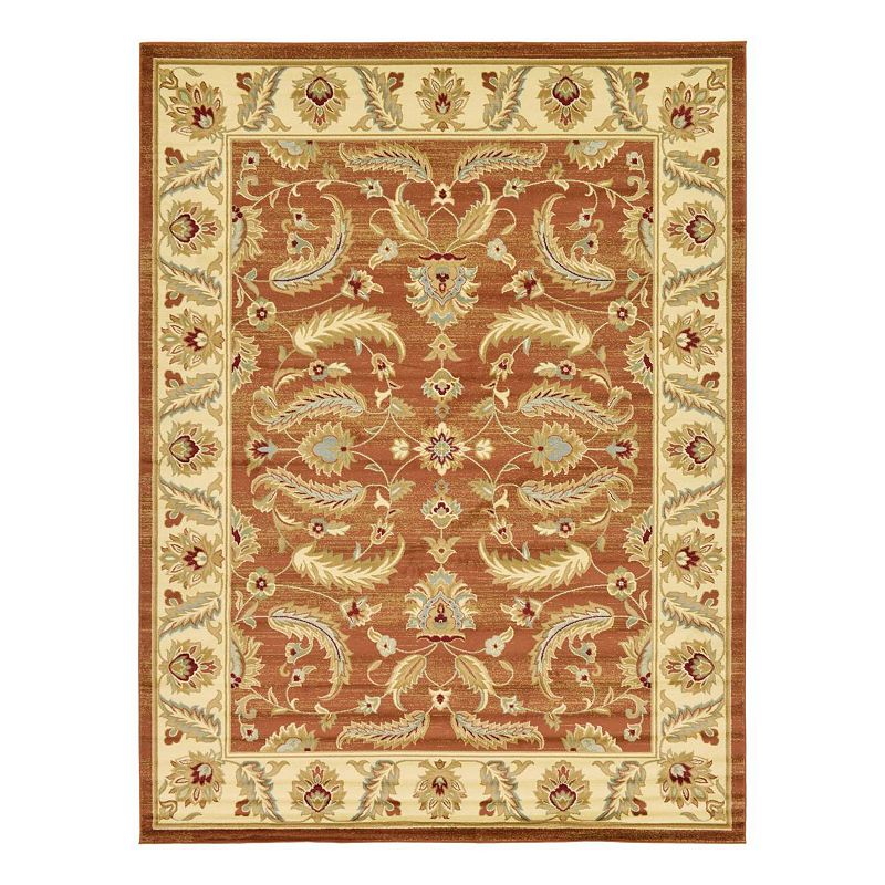 Unique Loom Hickory Voyage Rug, Orange, 10X13 Ft