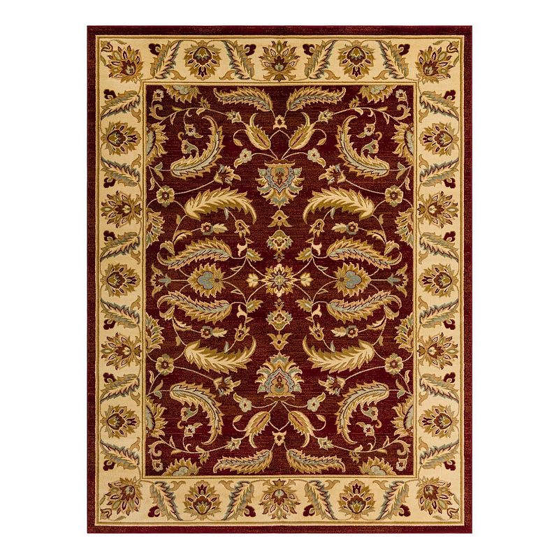 Unique Loom Hickory Voyage Rug, Red, 10Ft Sq