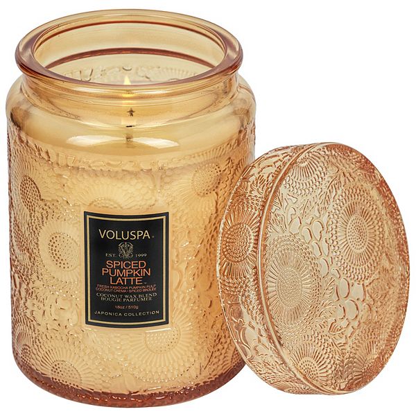 Voluspa Spiced Pumpkin Latte Glass Candle