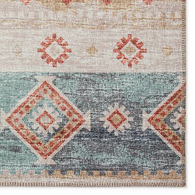 Addison Yuma Southwest Tribal Striped Chenille Indoor Outdoor Rug