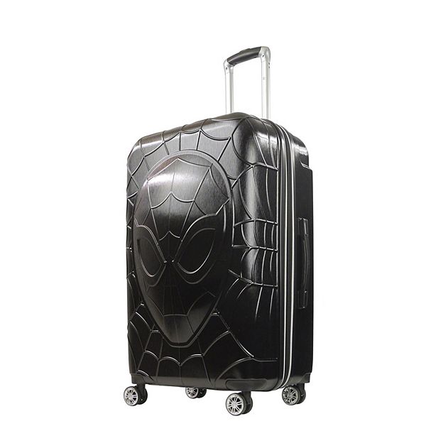Marvel Ful Molded Spiderman 8 Wheel Expandable Spinner 29u0022 luggage Black