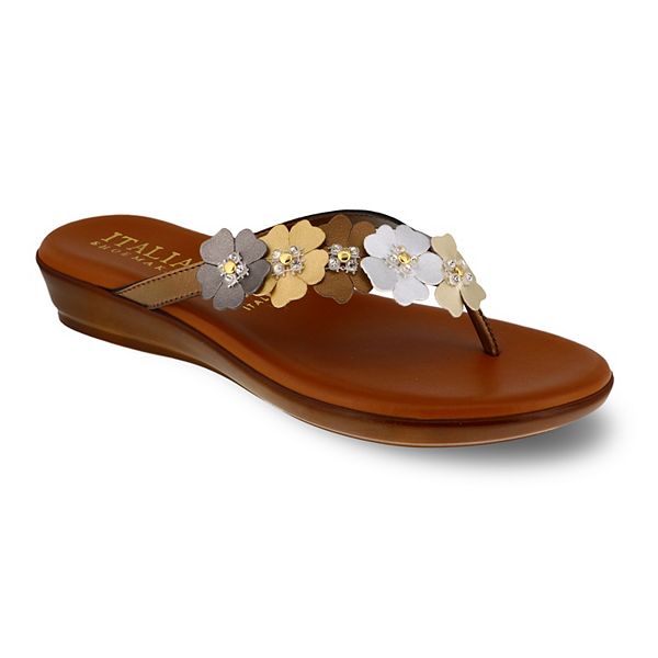 Women's Italian Shoemakers Emina Flat Sandals