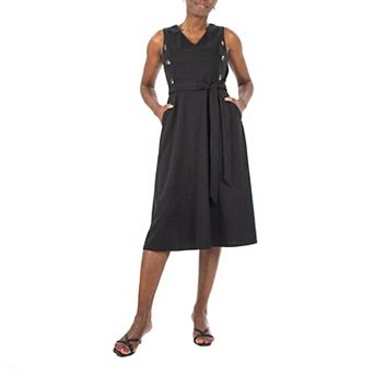 Women's Nina Leonard Fit & Flare Midi Dress