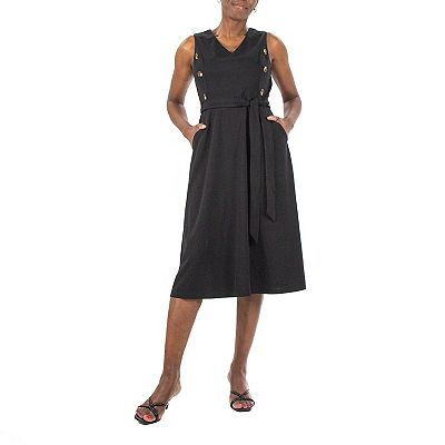 Women's Nina Leonard Fit & Flare Midi Dress