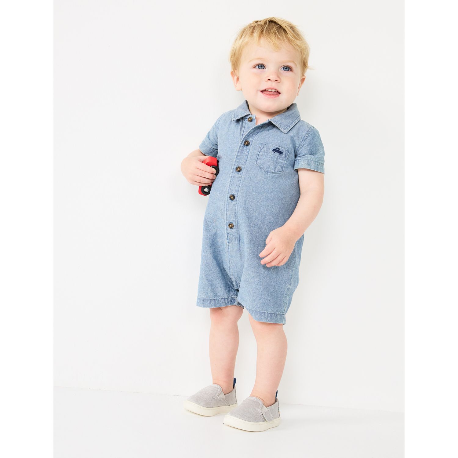 Baby Boy Carter's Chambray Romper