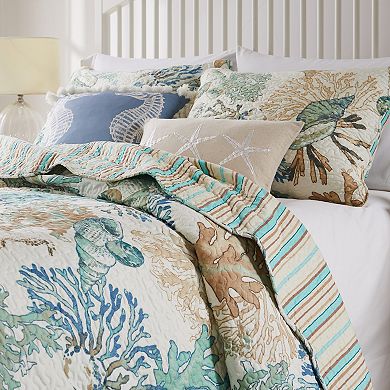 Greenland Home Fashions Atlantis Jade Quilt Set with Shams