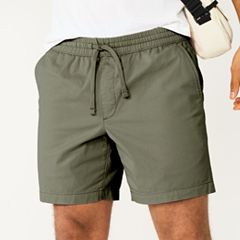 Buy Basics Olive Solid Shorts For Men Online At Tata CLiQ