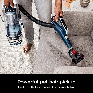 Shark® Stratos™ Upright Vacuum with DuoClean PowerFins HairPro™, Powered Lift-Away®, Self-Cleaning Brushroll, Odor Neutralizer Technology, Anti-Allergen Complete Seal Technology® with HEPA, Easy-Empty Dust Cup, and LED Headlights (AZ3002)