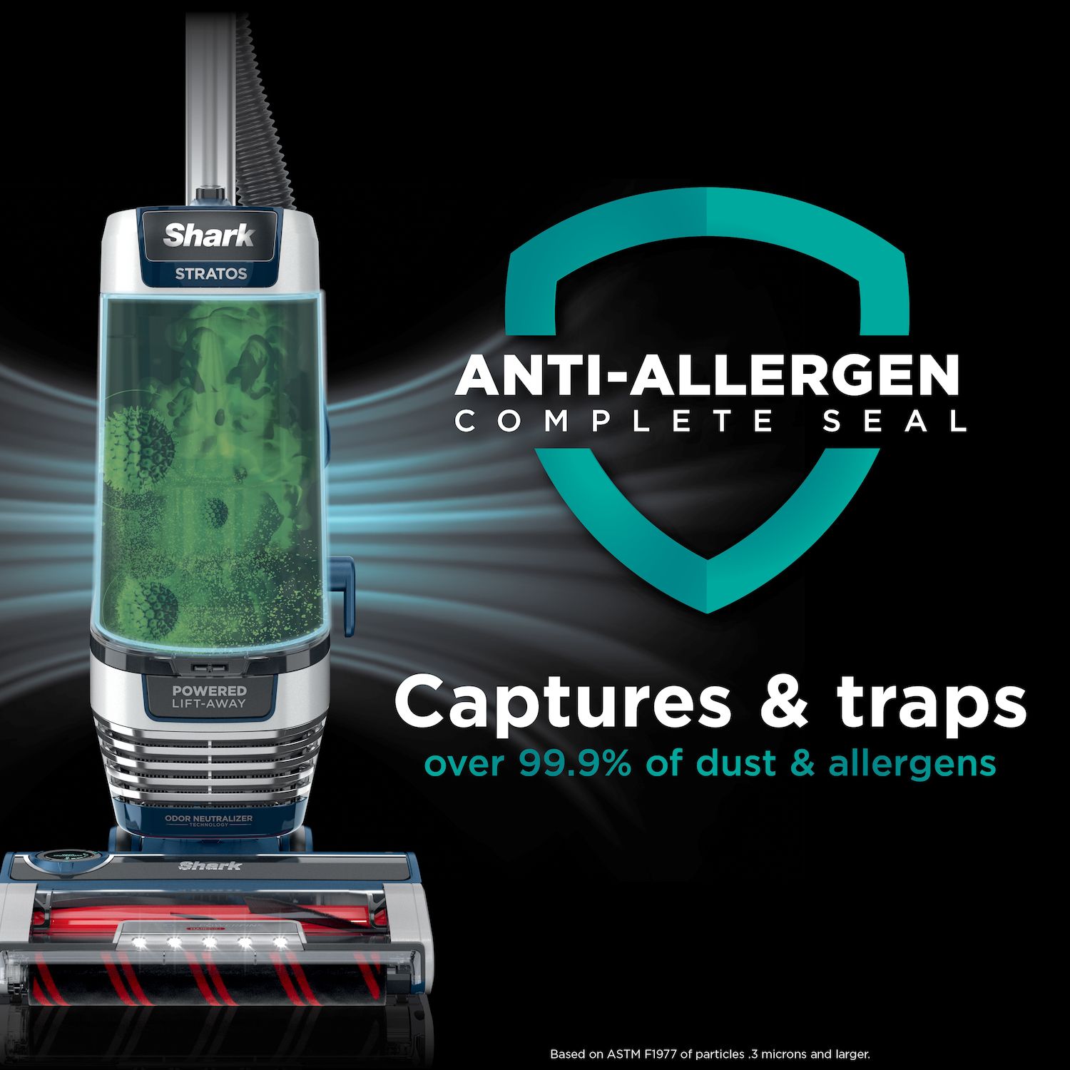 Shark Stratos DuoClean PowerFins HairPro Upright Vacuum - Thumbnail 3