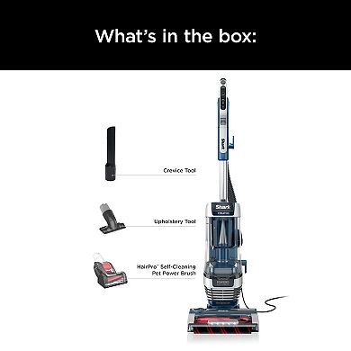 Shark® Stratos™ Upright Vacuum with DuoClean PowerFins HairPro™, Powered Lift-Away®, Self-Cleaning Brushroll, Odor Neutralizer Technology, Anti-Allergen Complete Seal Technology® with HEPA, Easy-Empty Dust Cup, and LED Headlights (AZ3002)