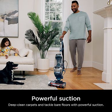 Shark® Stratos™ Upright Vacuum with DuoClean PowerFins HairPro™, Powered Lift-Away®, Self-Cleaning Brushroll, Odor Neutralizer Technology, Anti-Allergen Complete Seal Technology® with HEPA, Easy-Empty Dust Cup, and LED Headlights (AZ3002)