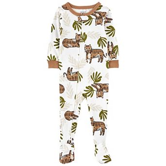 Toddler Boy Carter's Safari One-Piece Footed Pajamas