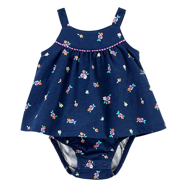 Baby & Toddler Girl Carter's 1Piece Navy Floral Dress