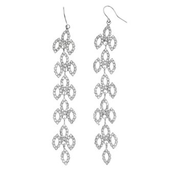 Vieste Open Navette Nickel Free Linear Earrings