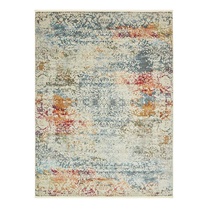 Unique Loom Panamericana Baracoa Rug, White, 8FT OCT
