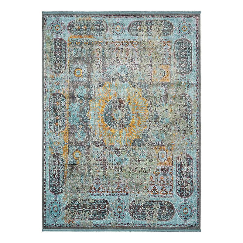 Unique Loom Raul Baracoa Rug, Blue, 8Ft Rnd
