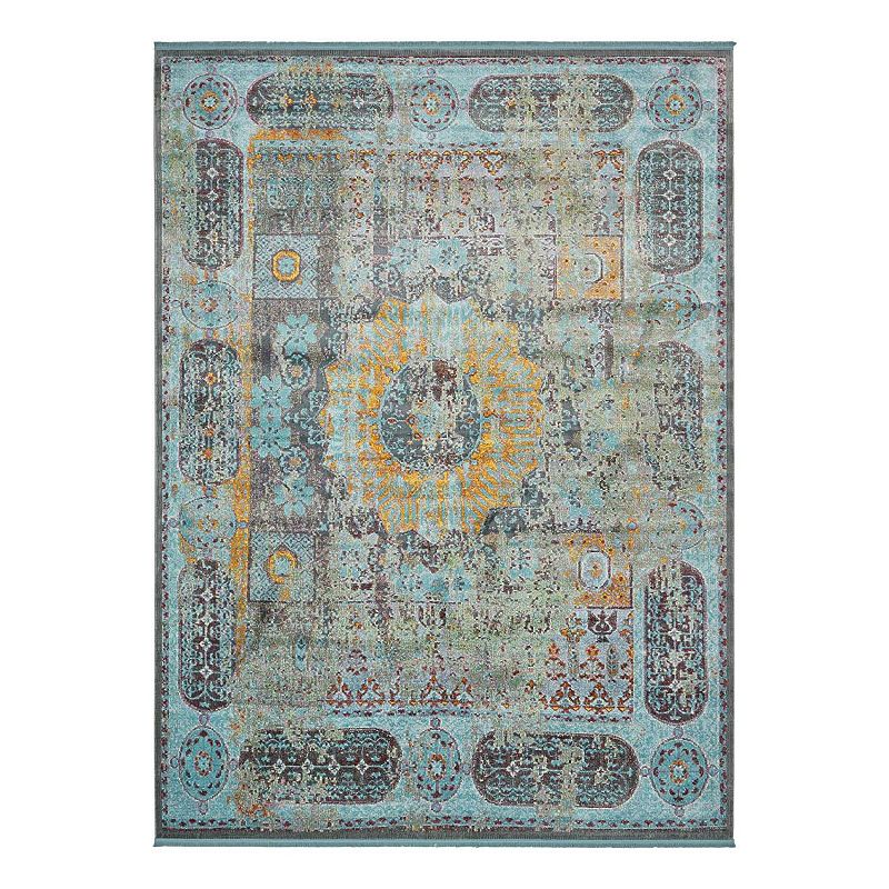 Unique Loom Raul Baracoa Rug, Blue, 8Ft Rnd