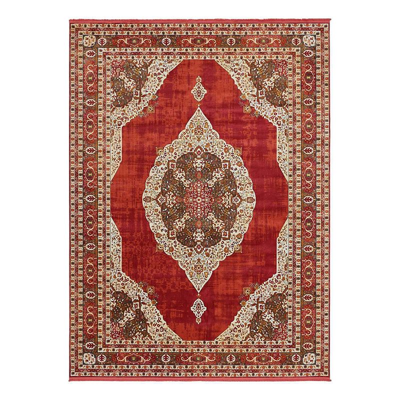 Unique Loom Regla Baracoa Rug, Red, 10X13 Ft