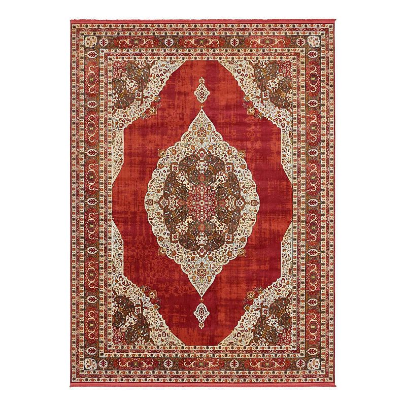 Unique Loom Regla Baracoa Rug, Red, 10X13 Ft