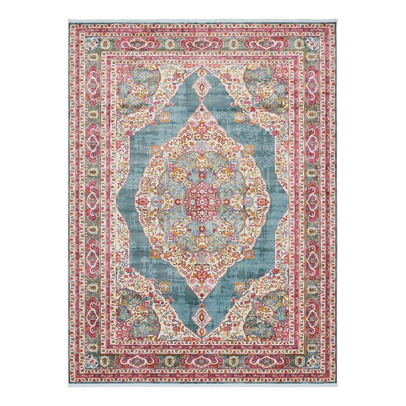Unique Loom Regla Baracoa Rug, Blue, 8X10FT OVL