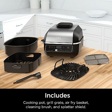 Ninja Foodi 6-in-1 Indoor Grill & Air Fryer Plus Broil, Bake, Roast & Dehydrate