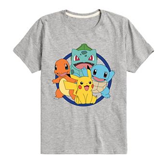 Boys 8-20 Pokemon Characters Group Graphic Tee