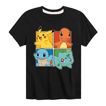 Boys 8-20 Pokemon Character Squares Graphic Tee