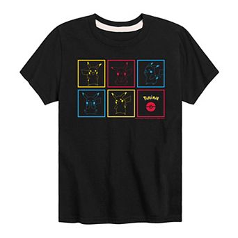 Boys 8-20 Pokemon Pikachu Boxes Graphic Tee