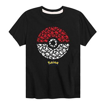 Boys 8-20 Pokemon Ball Pikachu Pattern Graphic Tee